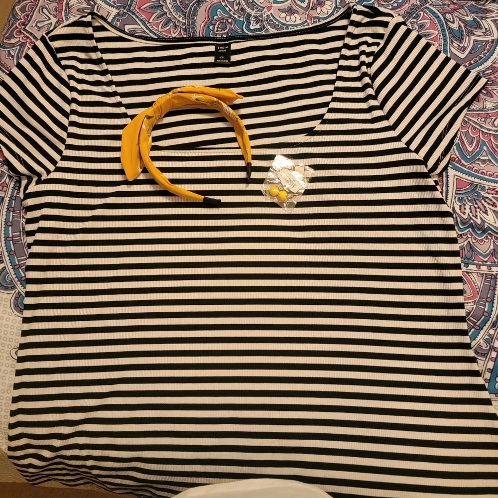 Striped Tee pinup fun pack 2X